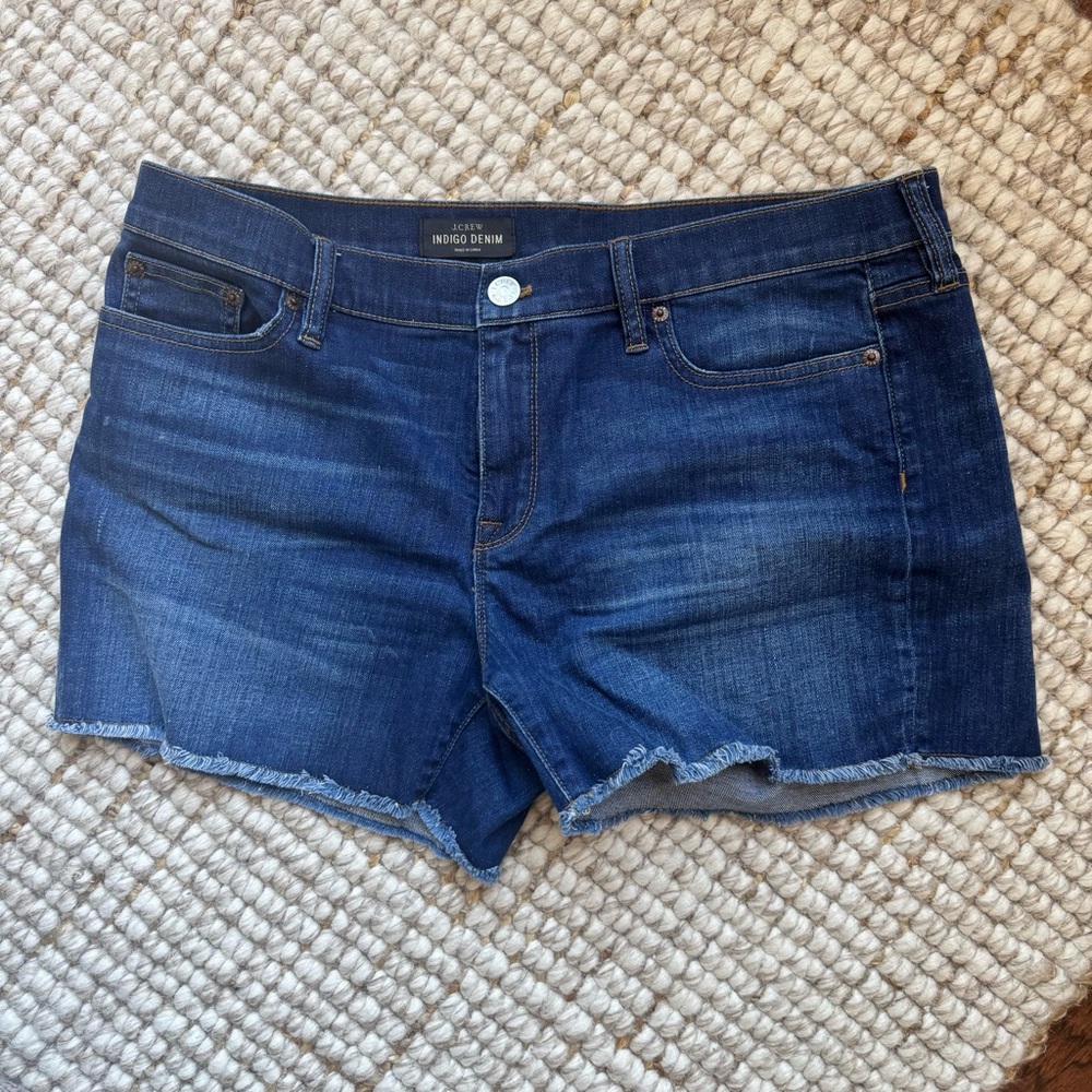 J. Crew Dark Blue Jean Shorts